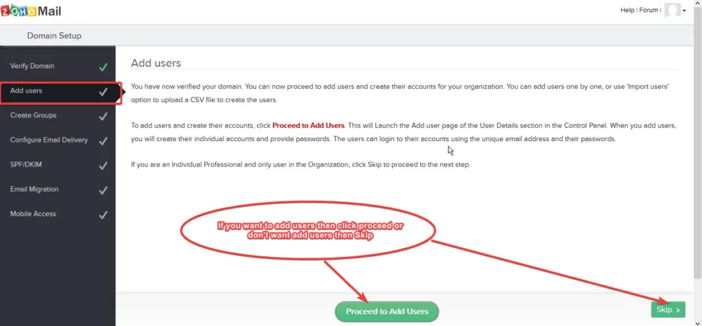 zoho mail users zoho mail add users