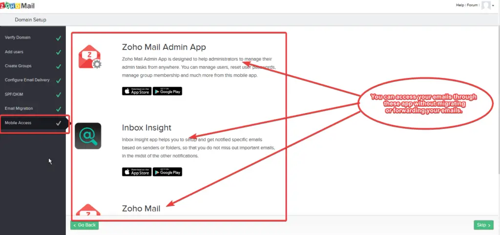 Zoho Mail Mobile Apps