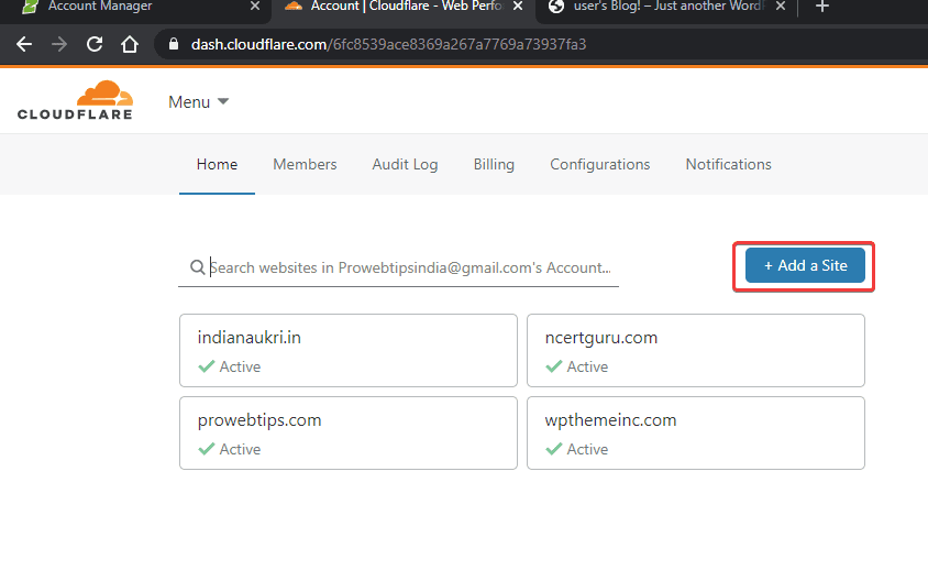 add new button cloudflare