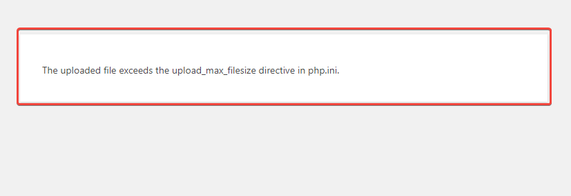 Exceeding upload_max_filesize