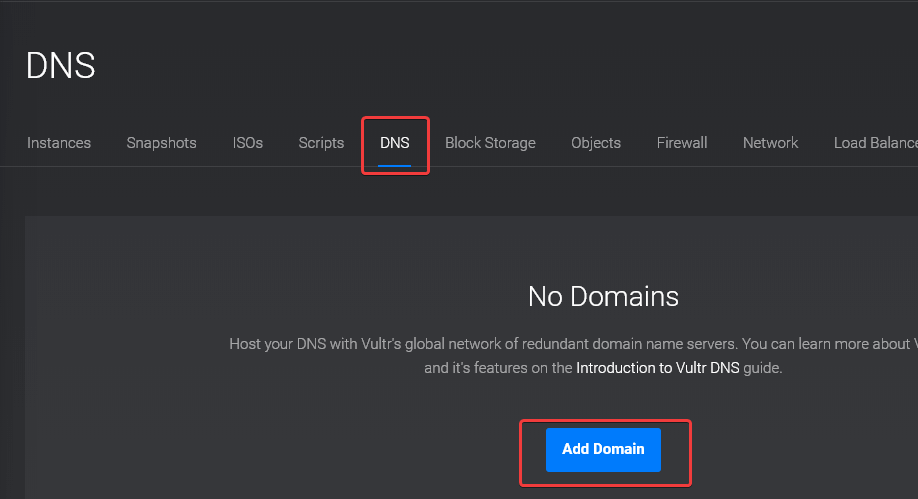 Vultr Cloud Adding Domain Name
