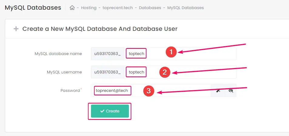 Creating a new MySQL Database on Hostinger cPanel by simple steps