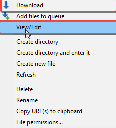 Edit php.in using FTP client