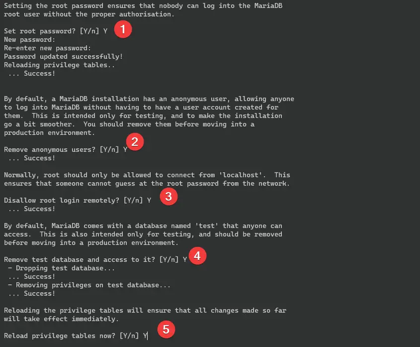 Securing WordPress Database with password