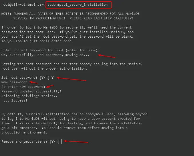 Securing MariaDB 1 Database on LAMP stack Debian 10
