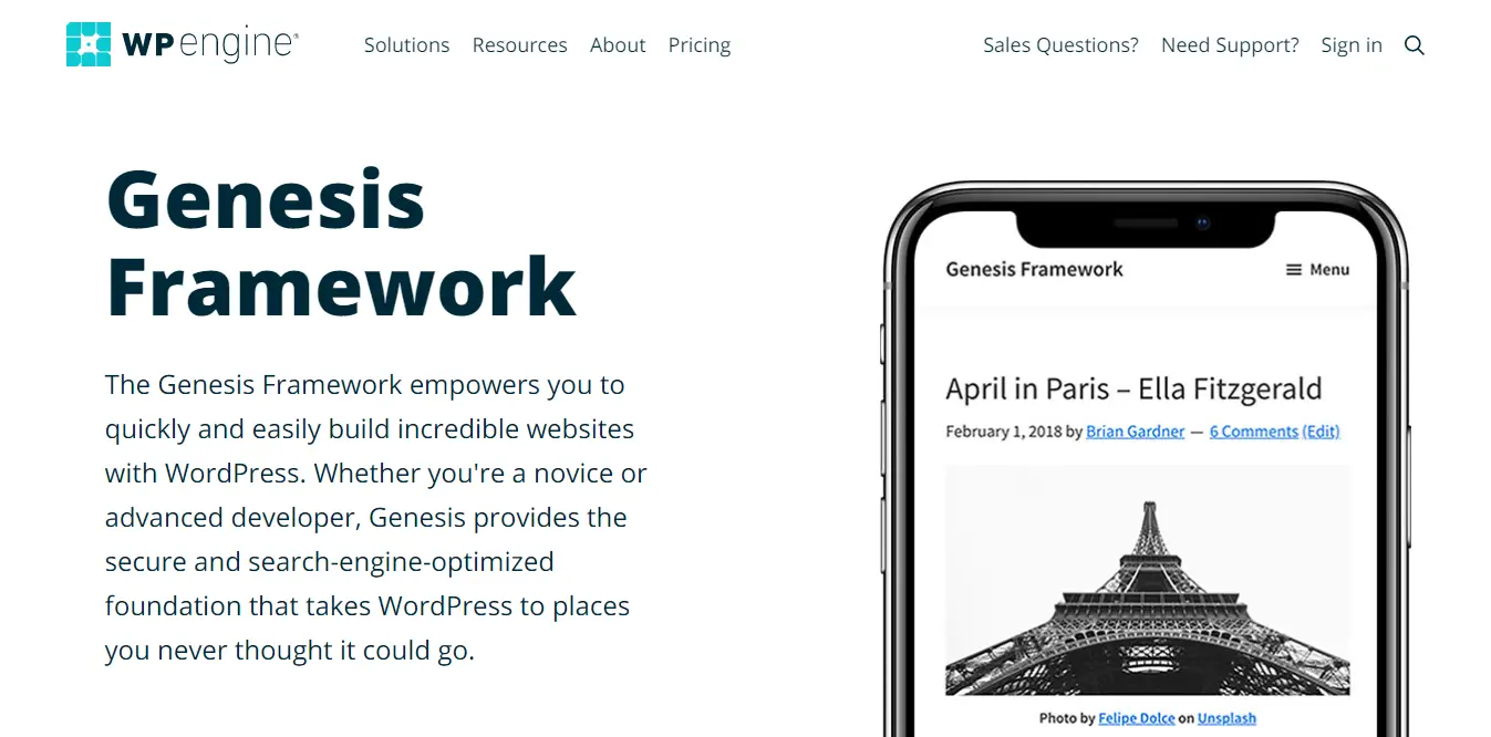 Genesis Framework / StudioPress Themes 