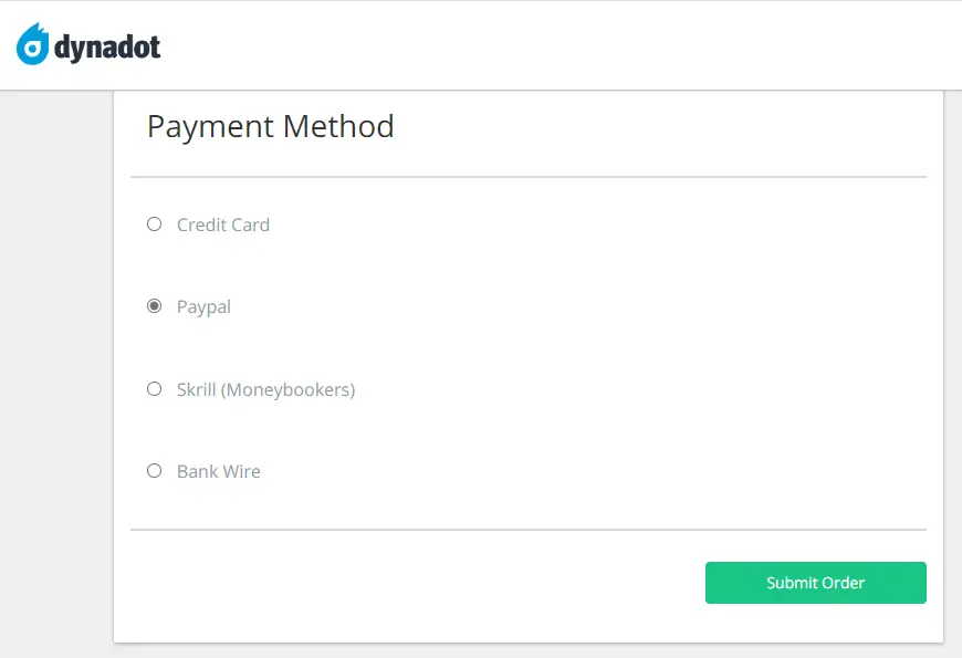 payment option on dynadot Payment Option on Dynadot