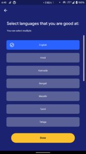 Google Task Mate Select Language