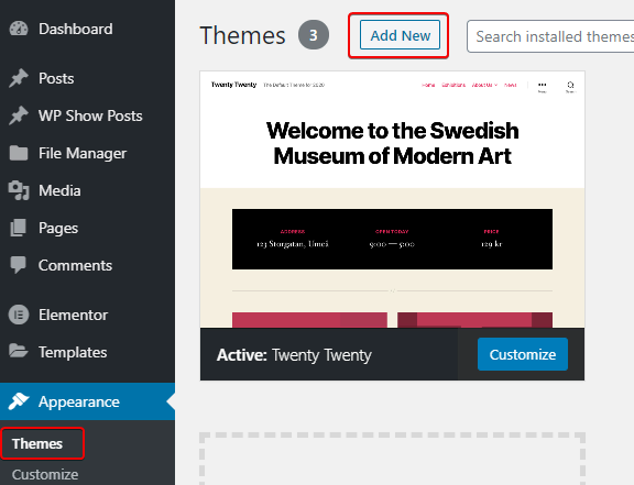 add new theme on wordpress website add new theme on wordpress website