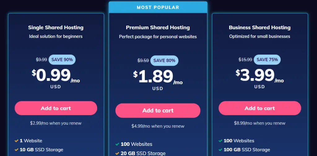 hostinger black friday sale 2020 pricing