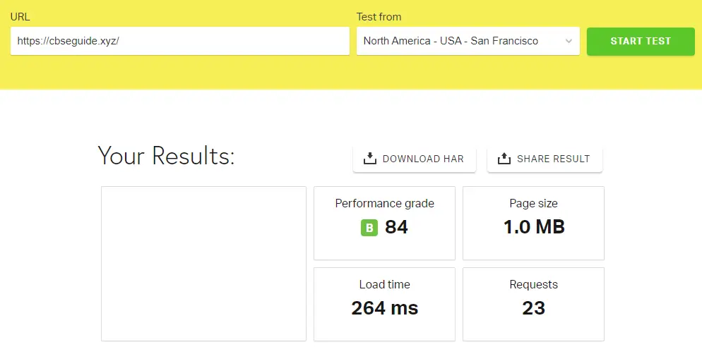 pingdom test result after 30 day