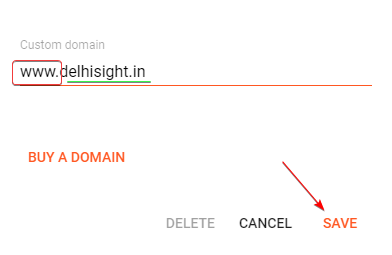 Enter Custom Domain Name Enter Custom Domain Name