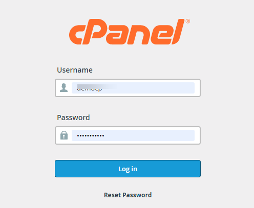 login cpanel