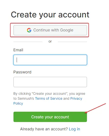 Sign up for SEMrush Free Trial Sign up for SEMrush Free Trial