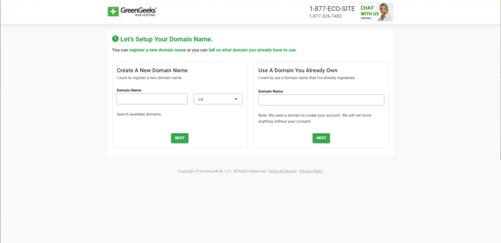 Claim GreenGeeks Free Domain
