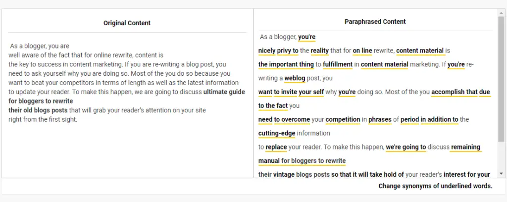 Post SEO3 prepostseo article spinner results