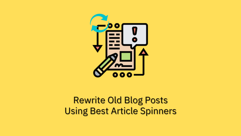 Rewrite Old Blog Posts