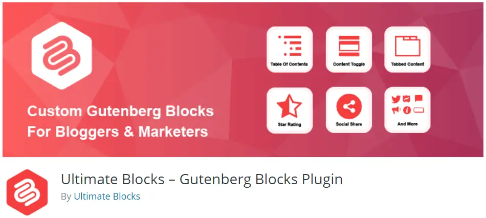 Essential WordPress Plugins - Ultimate Block