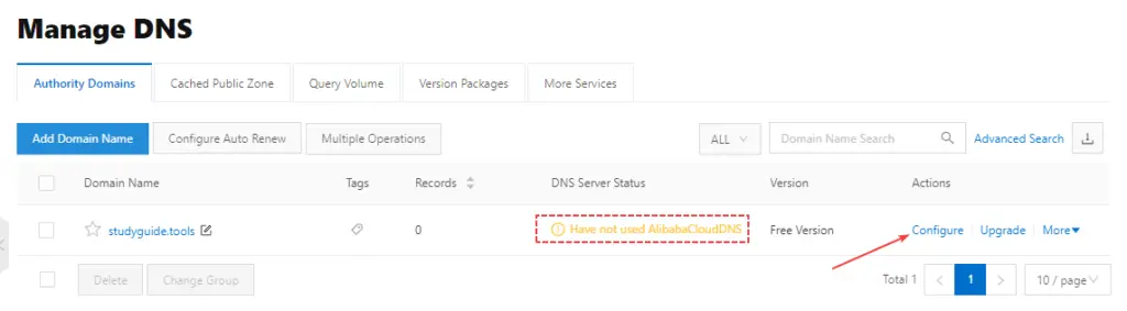 Configure DNS Name