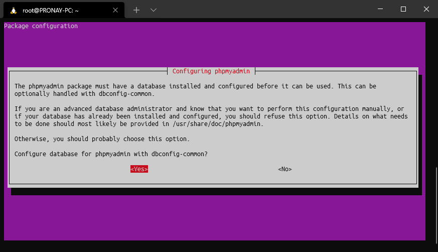configure phpmyadmin with dbconfig common tool configure phpmyadmin with dbconfig-common tool