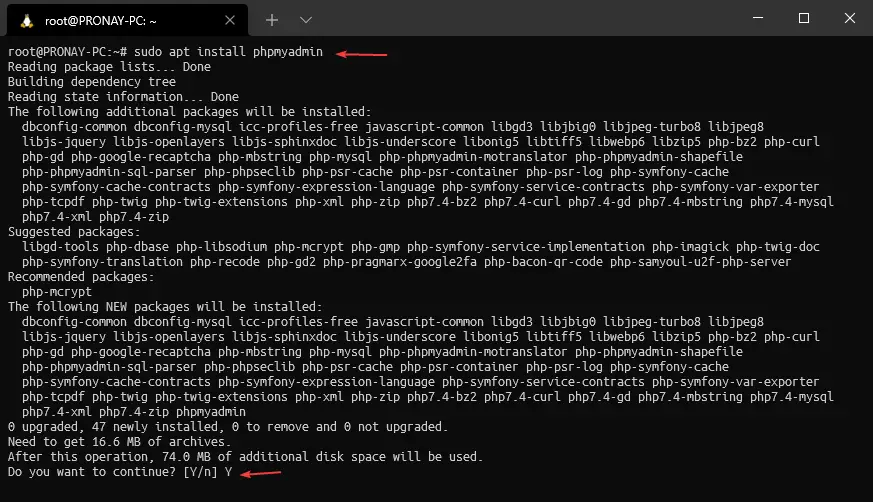 install phpmyadmin install phpmyadmin