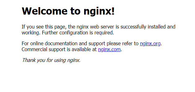 wordpress with nginx web server running
