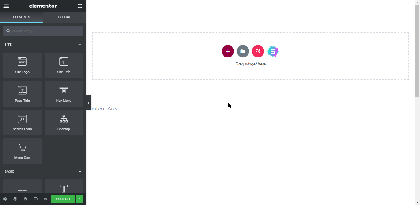 Add section for heading Add section for heading