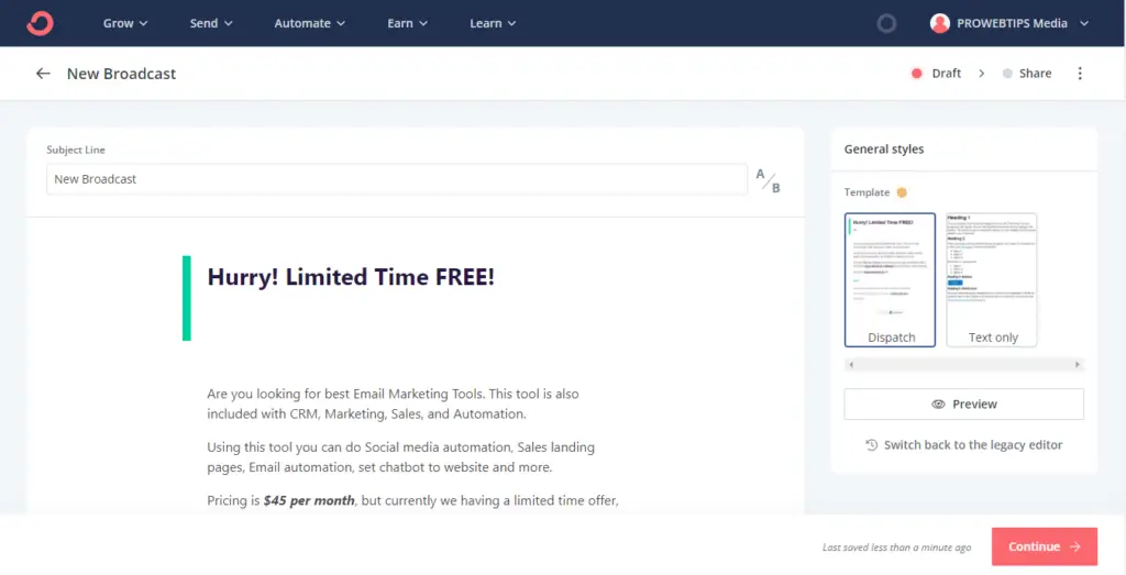 ConvertKit Free Email Marketing Tool