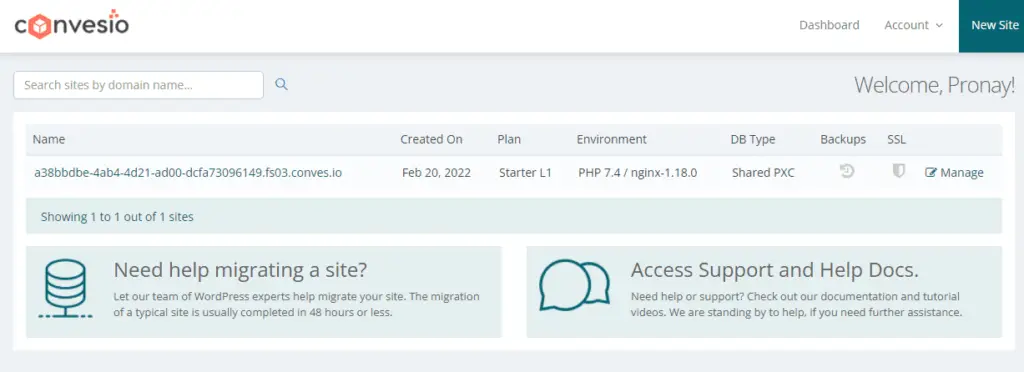 Convesio Deployment Dashboard