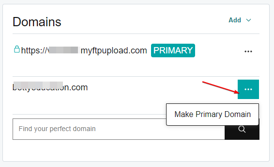 Switch Main Domain as Primary Domain Again