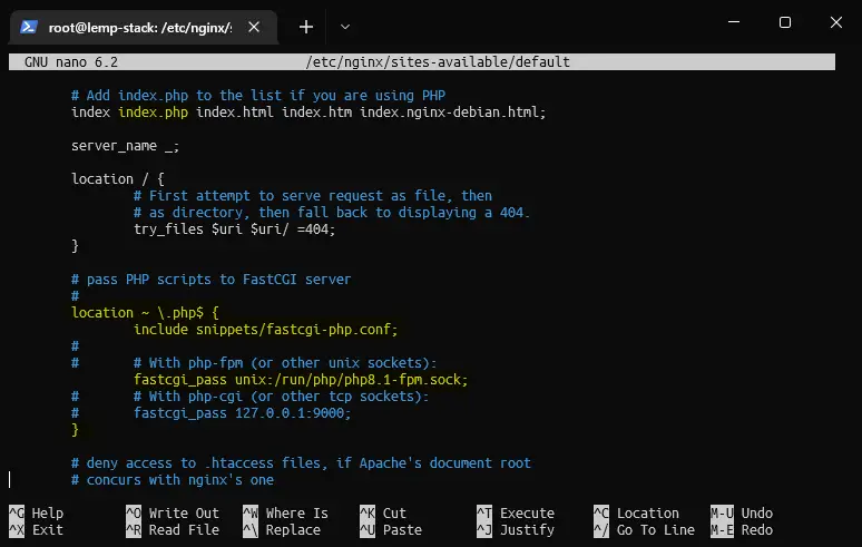 Configure PHP-FPM with Nginx