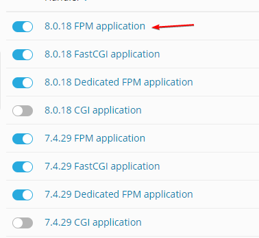 Installed and Enabled PHP on Plesk Control Panel