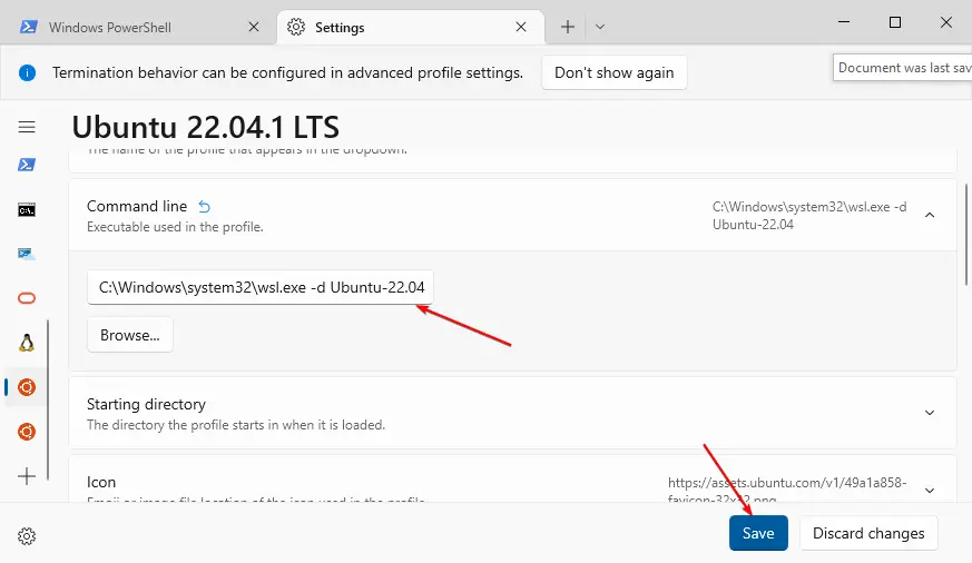 Change Proper WSL Location to Access in Terminal