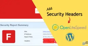 Add Security Headers To OpenLiteSpeed