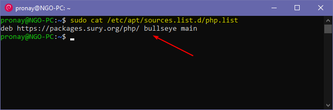 PHP 8.2 source list Debian Linux