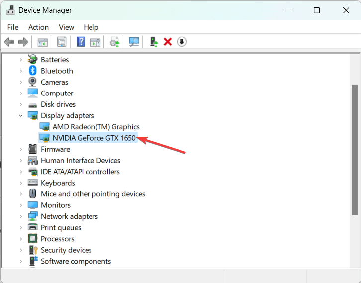 Select Installed Driver from Windows Device Manager